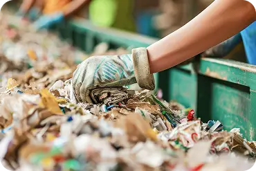 Waste management and recycling at construction site by Idaman Construction